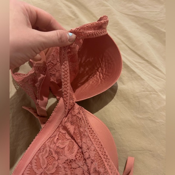 🩷Pink Knix lace deep V bra M💕 - Picture 6 of 8